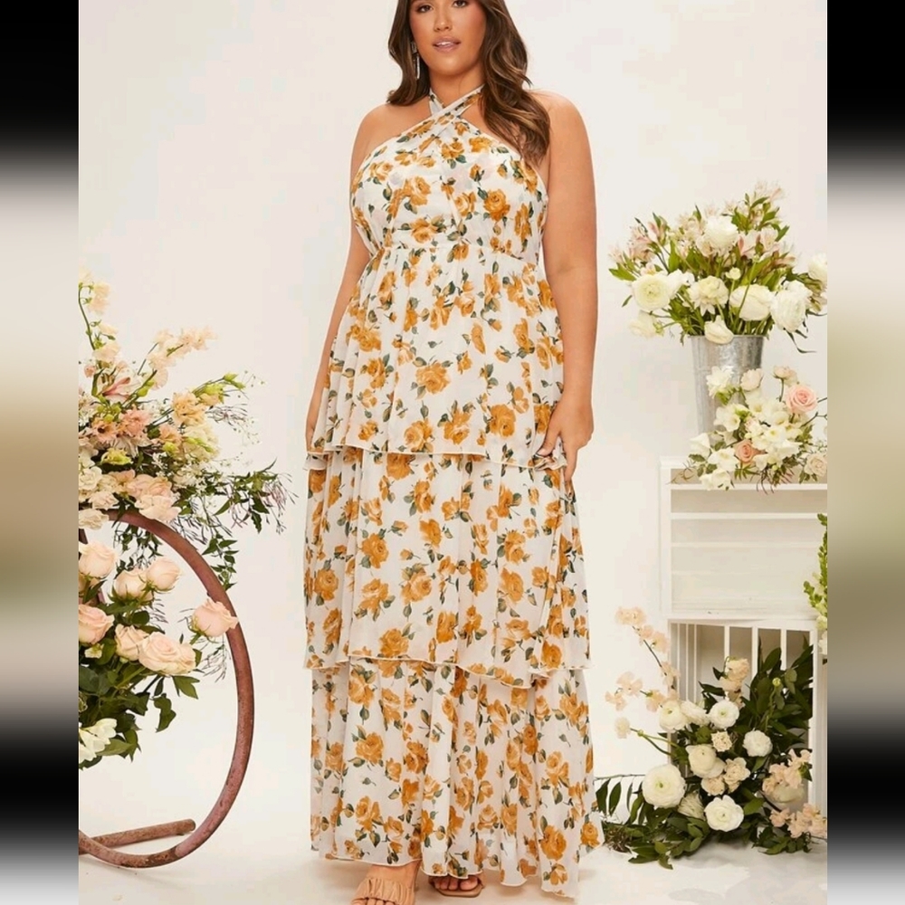 Perfect Fall Floral Maxi Dress